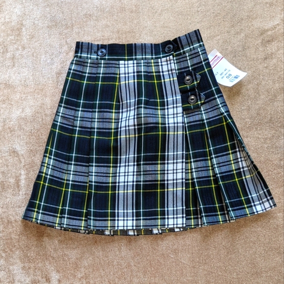 Flynn O Hara Bottoms Flynn Ohara Navy White Tartan Uniform Kilt 